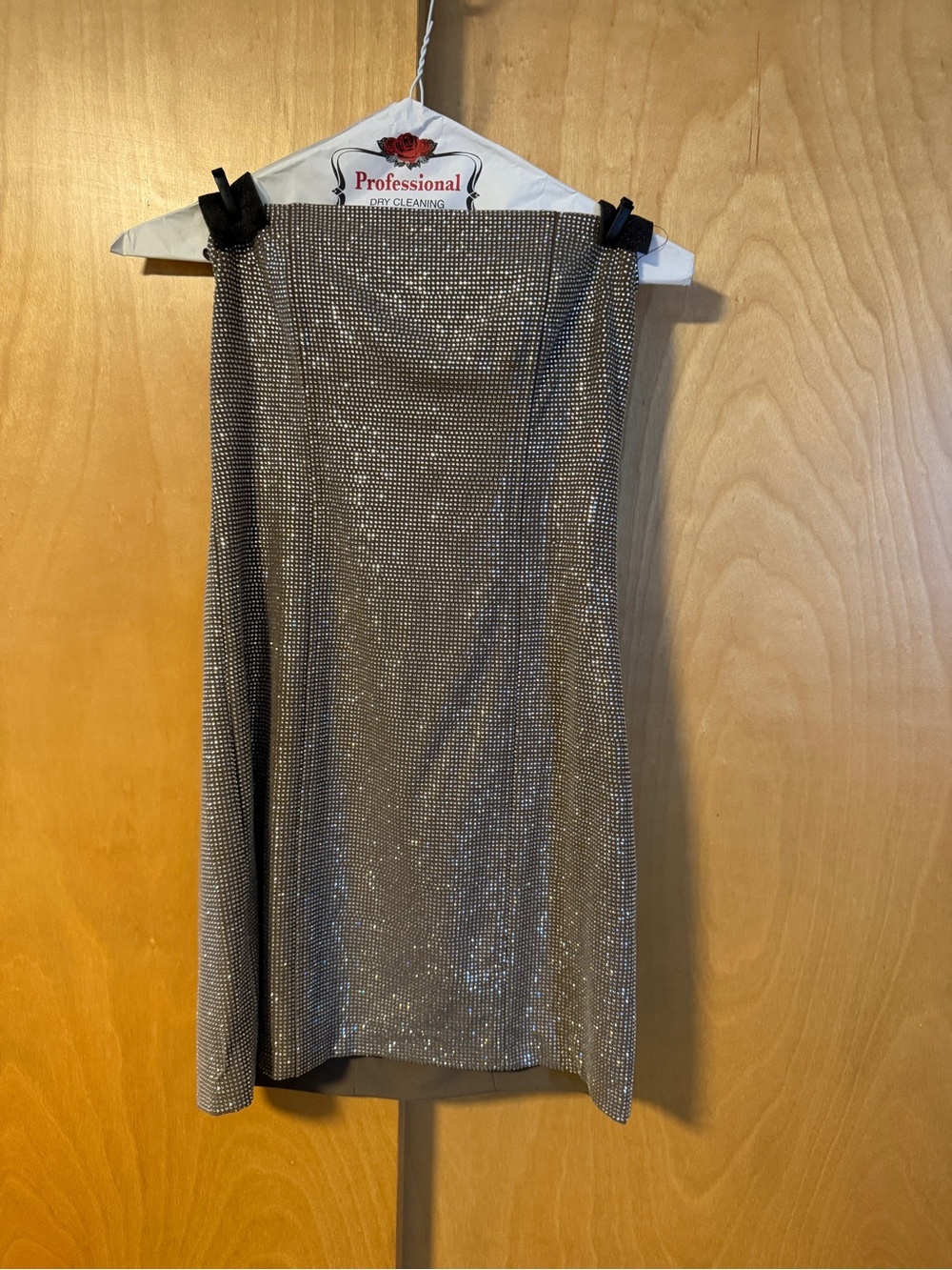 Zara Metallic Sequin Strapless Mini Dress